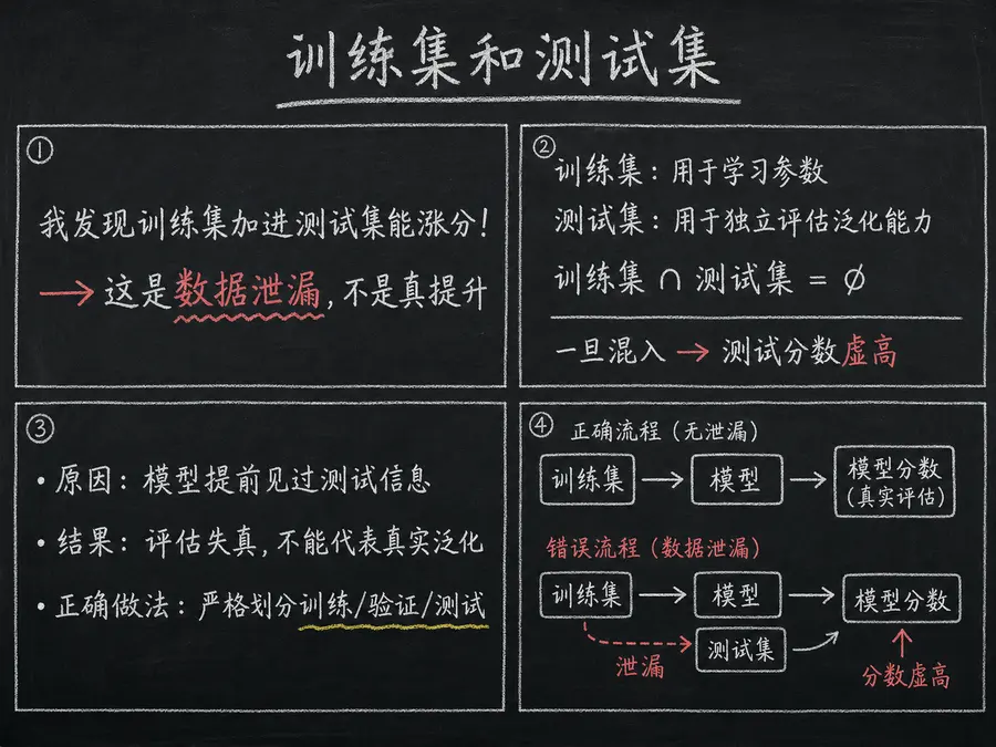 训练集和测试集 - 讲法可视化 - 训练集和测试集