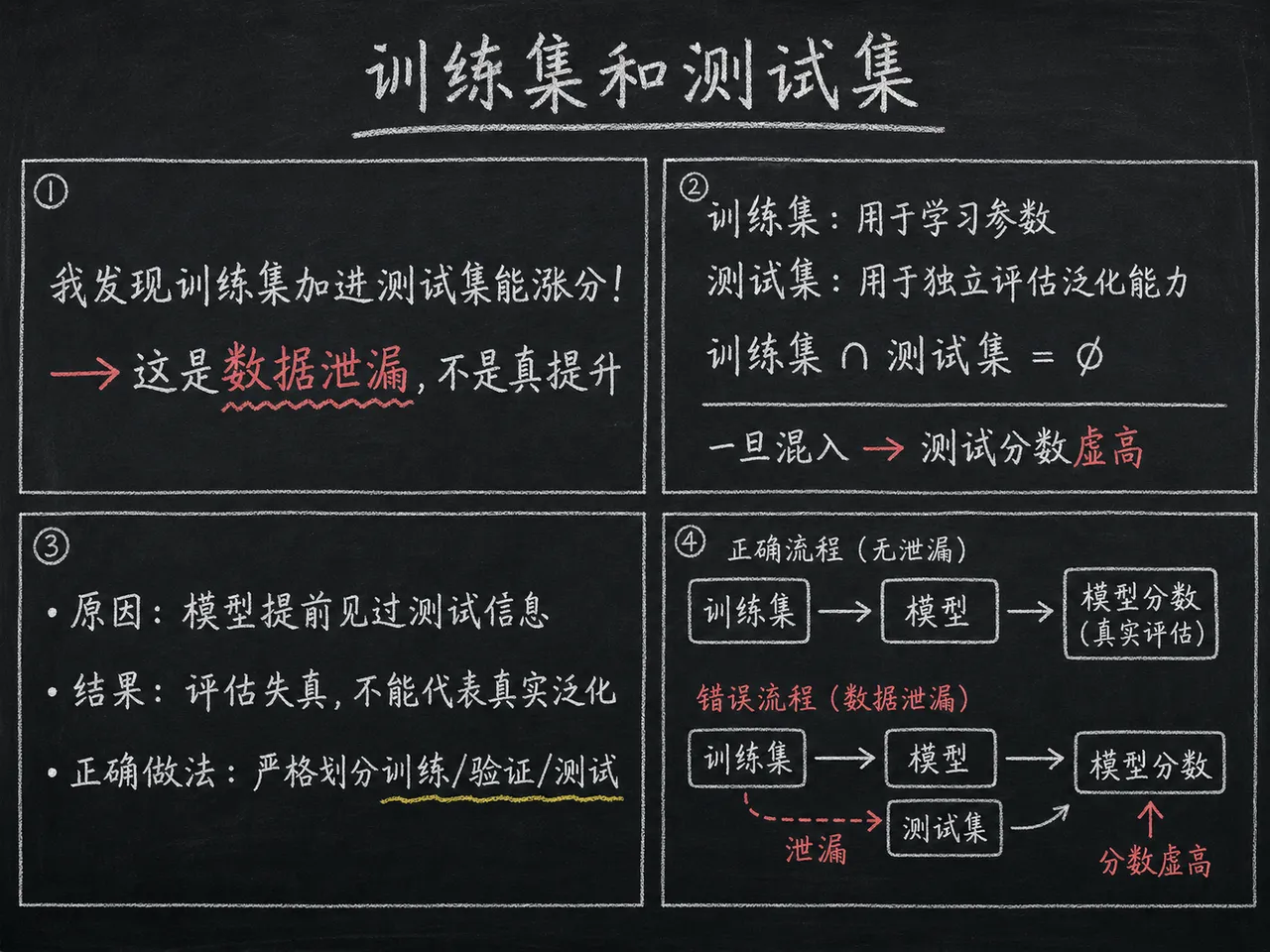 训练集和测试集 - 讲法可视化 - 训练集和测试集