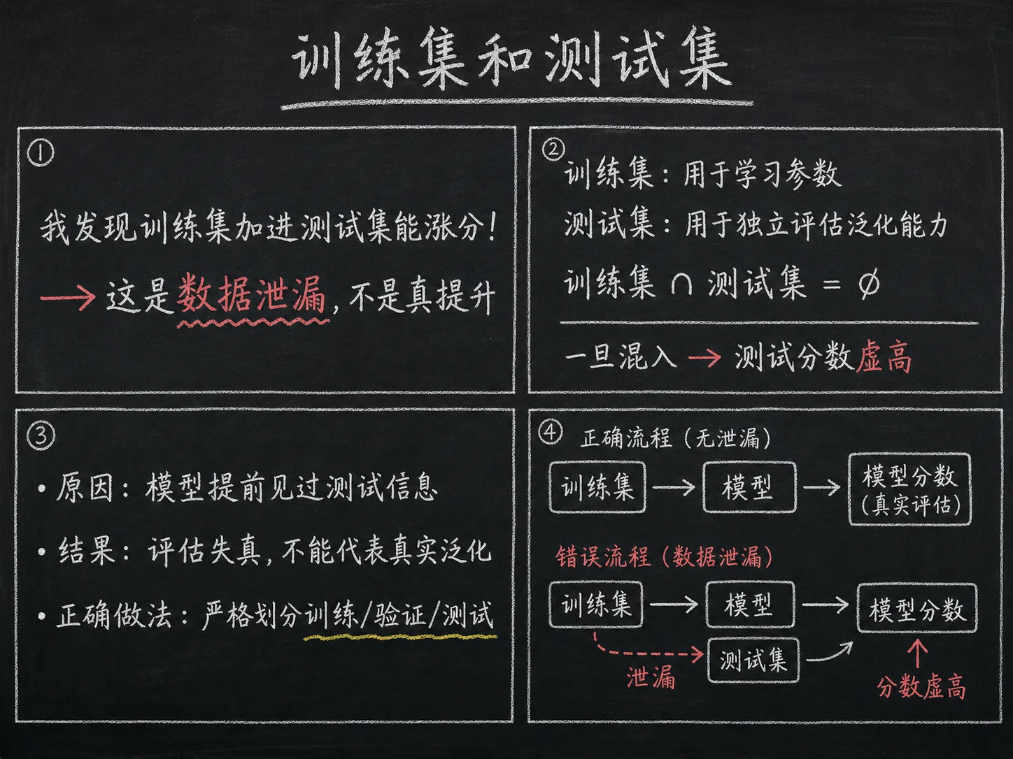 训练集和测试集 - 讲法可视化 - 训练集和测试集