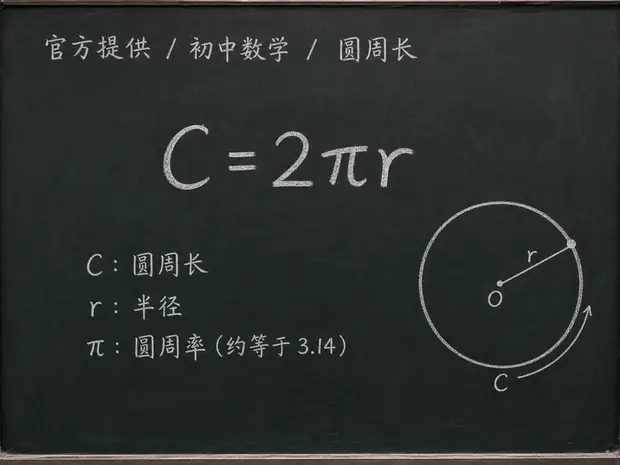 初中数学公式合集 01 - [官方提供] 初中数学公式 09：圆周长