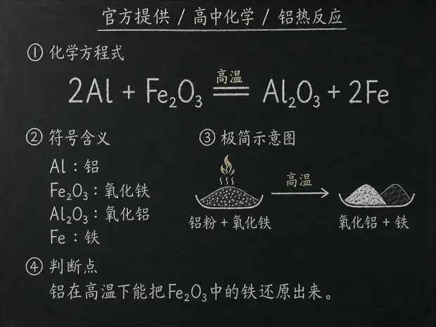 高中化学公式合集 11 - [官方提供] 高中化学公式 20：铝热反应