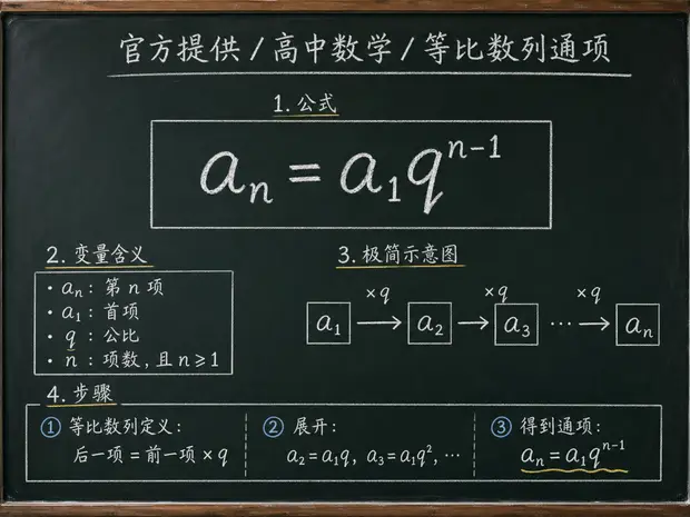 高中数学公式合集 07 - [官方提供] 高中数学公式 03：等比数列通项