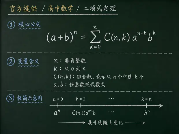 高中数学公式合集 07 - [官方提供] 高中数学公式 19：二项式定理