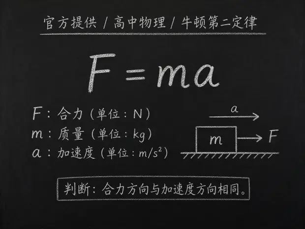 高中物理公式合集 09 - [官方提供] 高中物理公式 04：牛顿第二定律