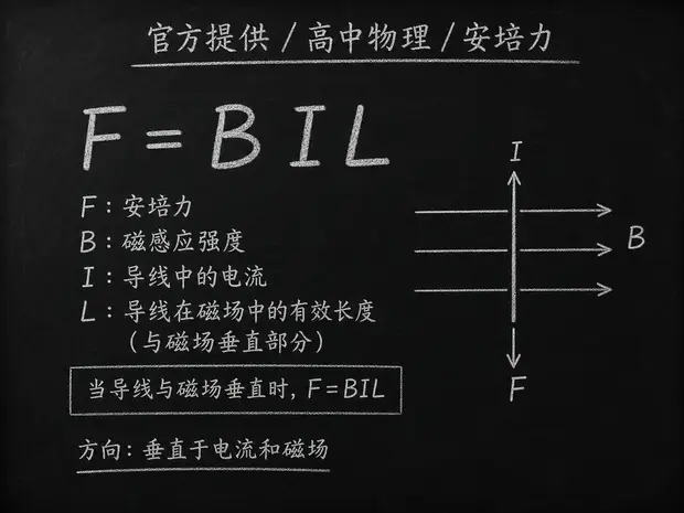 高中物理公式合集 09 - [官方提供] 高中物理公式 19：安培力