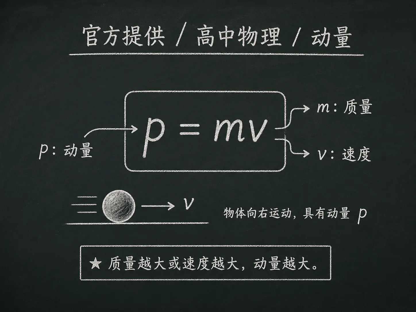 高中物理公式合集 09 - [官方提供] 高中物理公式 08：动量