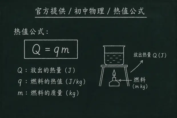 初中物理公式合集 03 - [官方提供] 初中物理公式 18：热值公式
