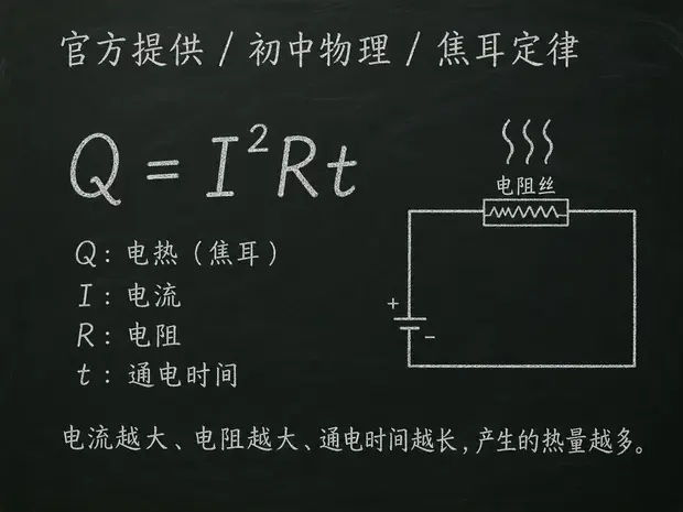 初中物理公式合集 03 - [官方提供] 初中物理公式 14：焦耳定律