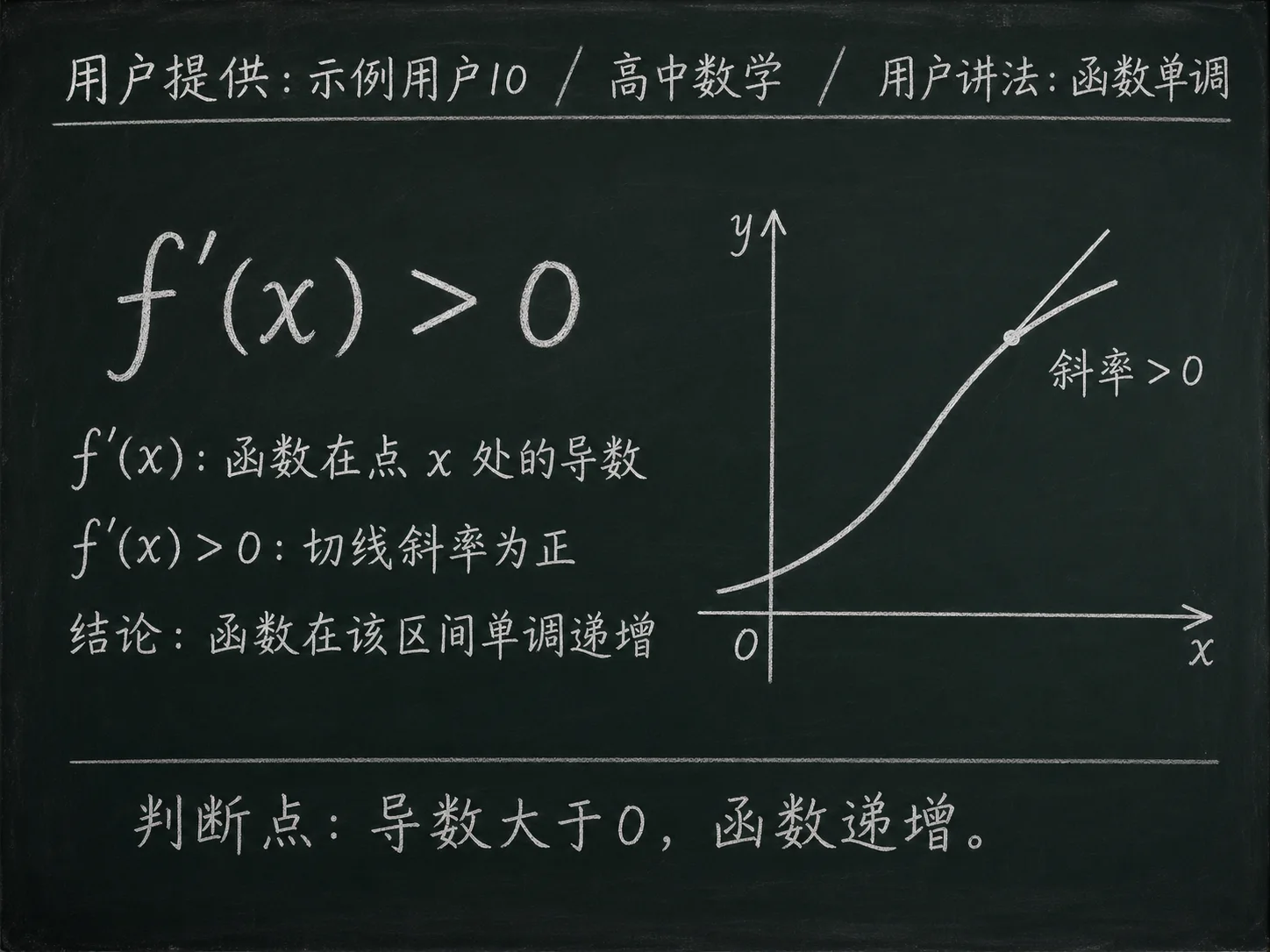 高中数学公式合集 08 - [用户提供：示例用户10] 高中数学公式 30：用户讲法：函数单调