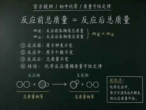 初中化学公式合集 05 - [官方提供] 初中化学公式 01：质量守恒定律